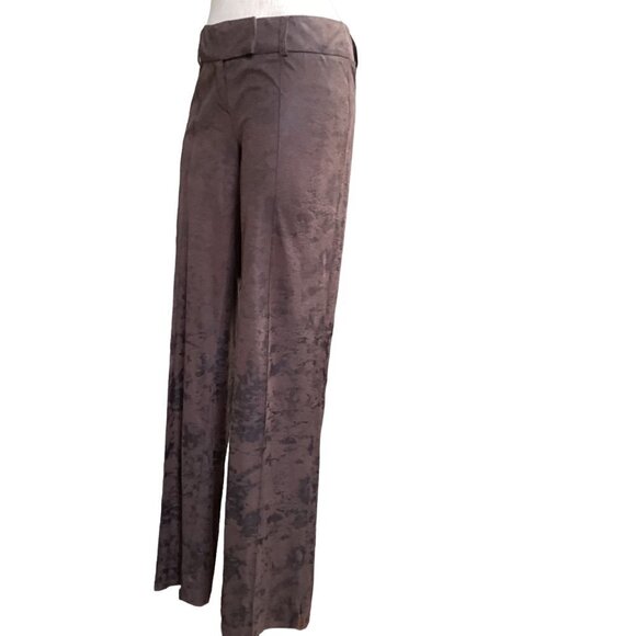 Shyde EU Sz 42/USA 7 Wide Leg Faux Suede Pants Brown 163G - Picture 3 of 8